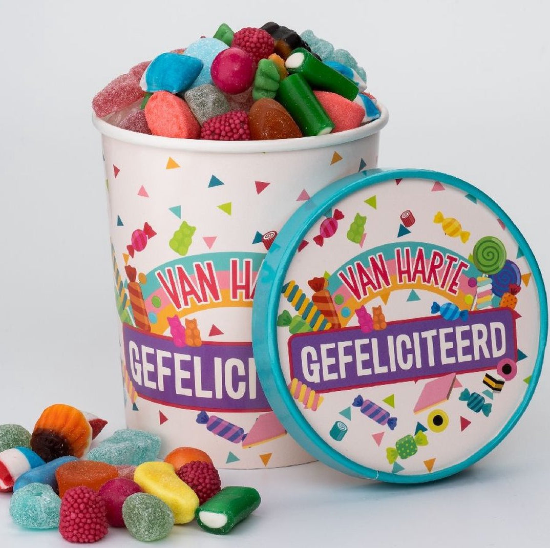 Gefeliciteerd - Candy Bucket