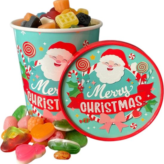 Merry Christmas Candy Bucket