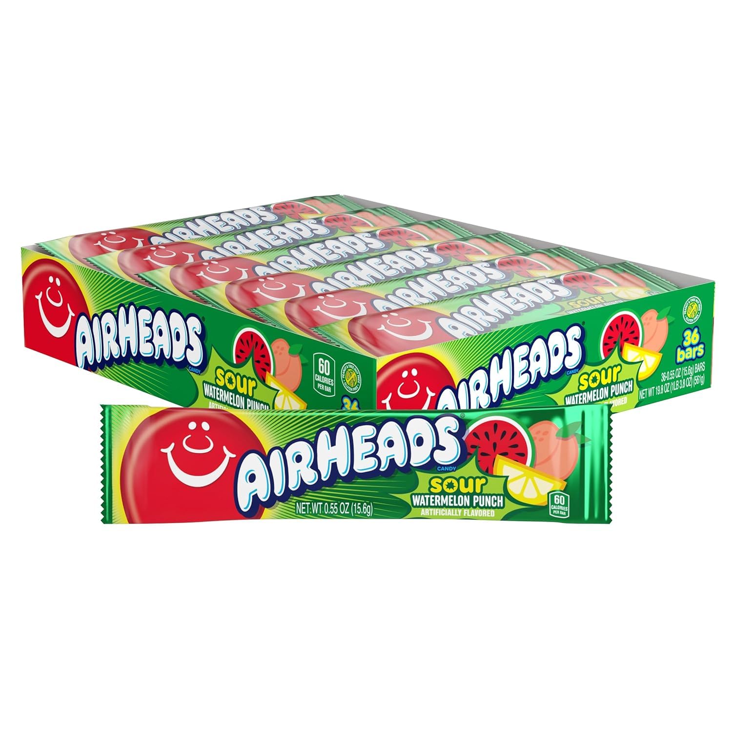 Airheads Sour Watermelon Punch Single (36 x 15,6gr)