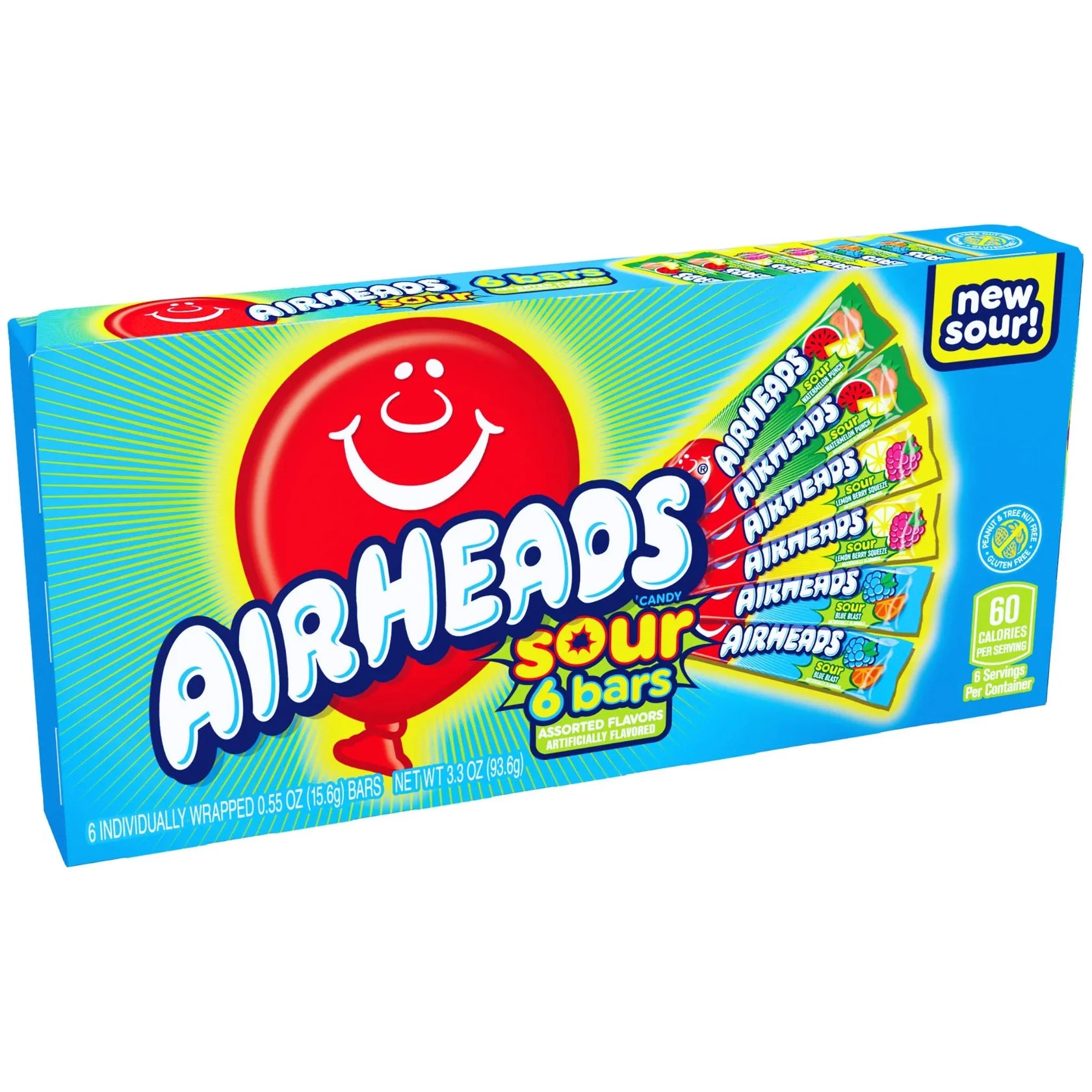 Airheads Sour 6 Bars