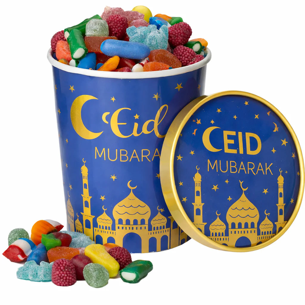 Eid Mubarak Candy Jar – Filled with 100% Halal Candy