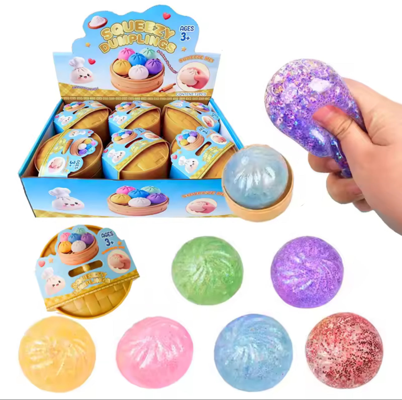 Squeezy Dumpling Glitter Orbeez