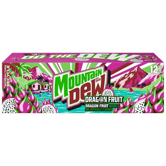 Mountain Dew Dragon Fruit (12x355ml)