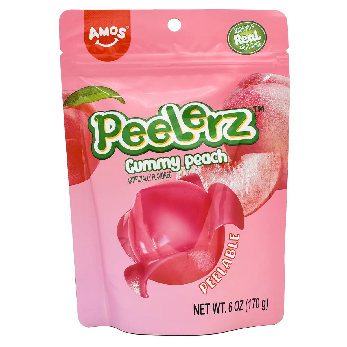 Amos Peelerz Gummy Peach 65g