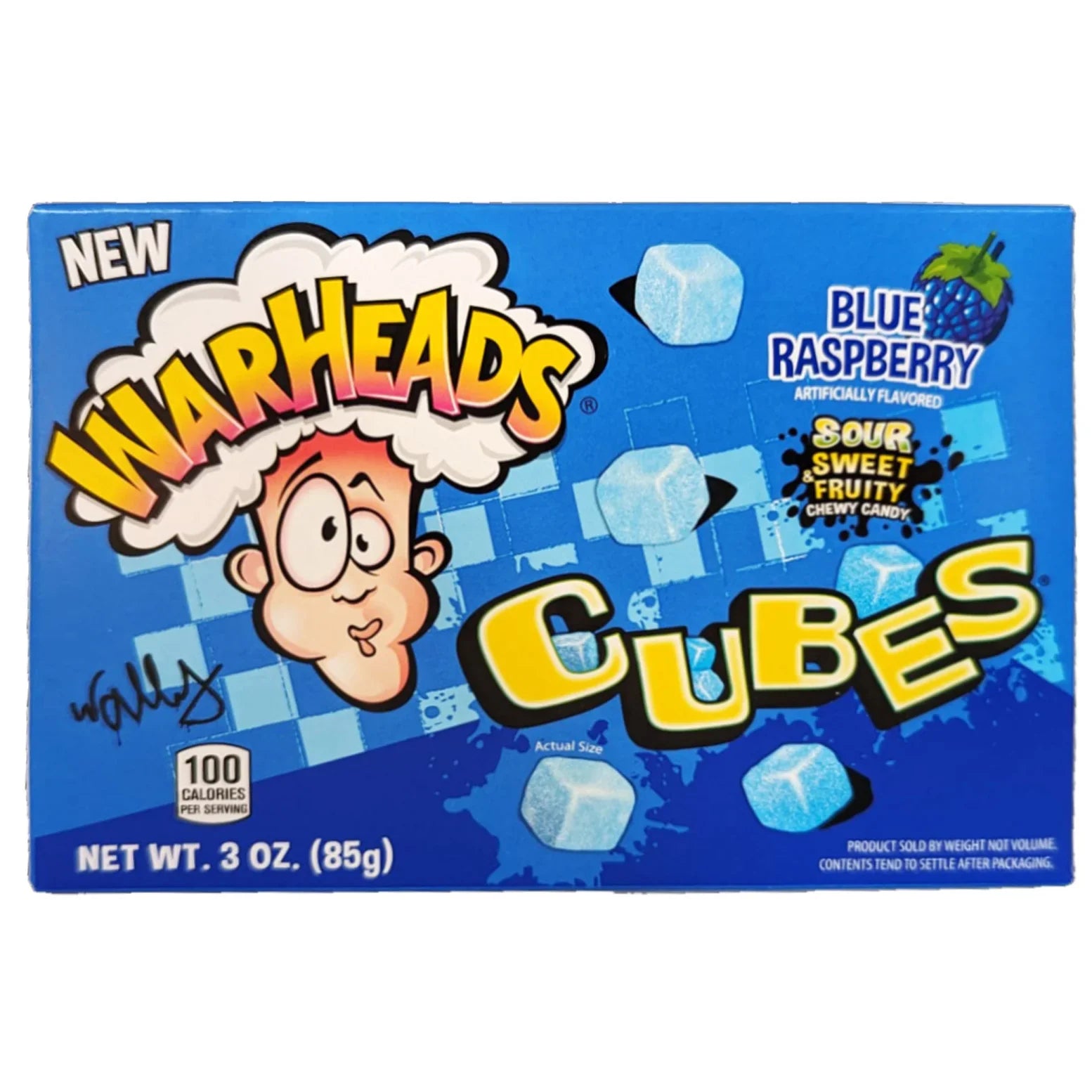 War Heads Blue Raspberry Cubes